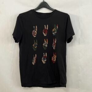JOHN VARVATOS STAR USA MULTI PEACE TEE SIZE‎ S